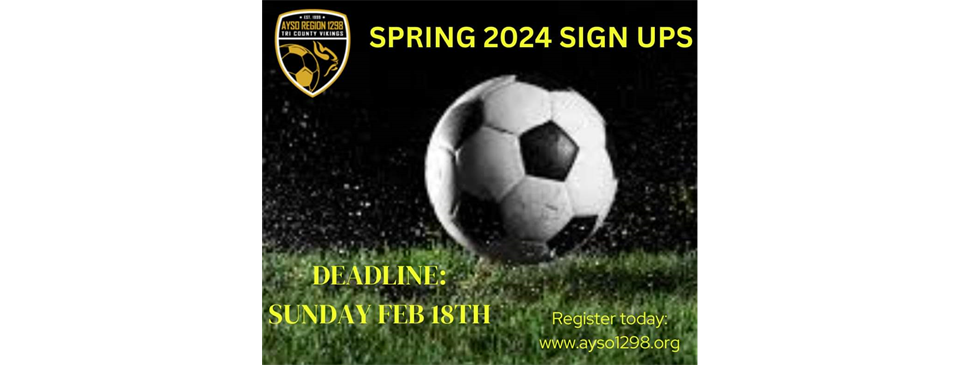 Spring 2024 Season is open for registration!